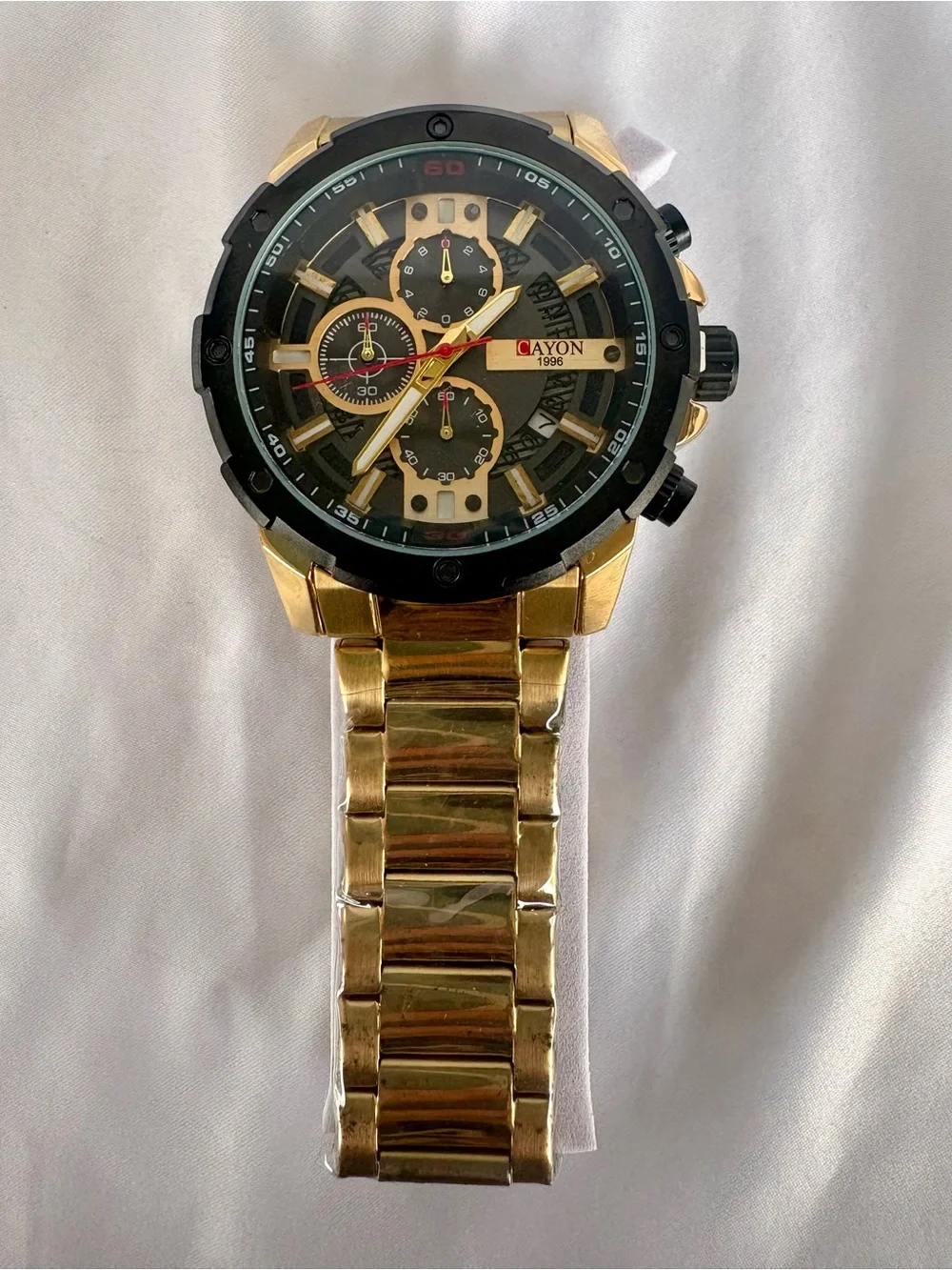 CAYON 1996 Gold-Tone Men's Watch